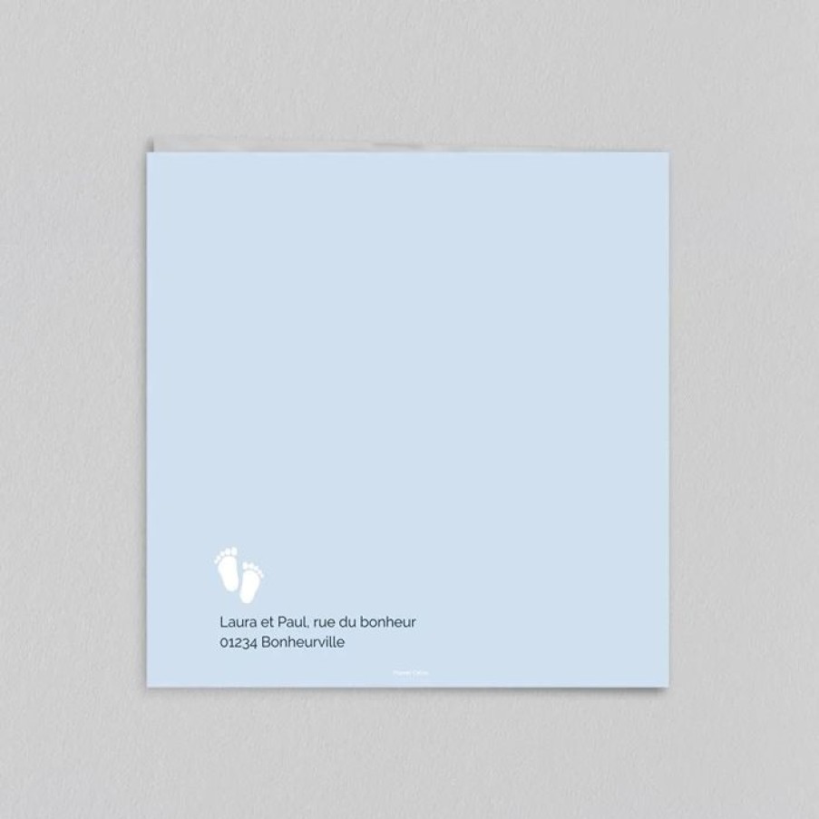 Wholesale Planet cards Faire Part Naissance Pastille Et Doux Petits Pieds
