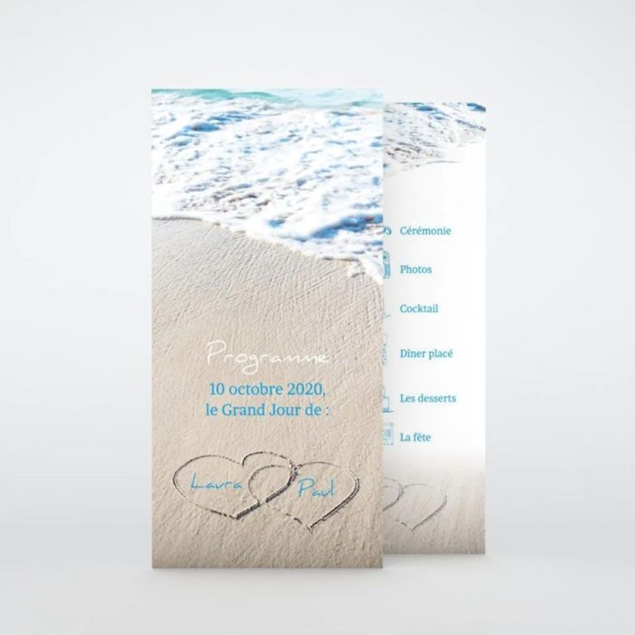 Online Planet cards Programme De Mariage La Plage