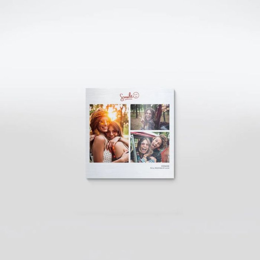 Online Planet cards Photo Aluminium Smiley Multiphoto 20X20