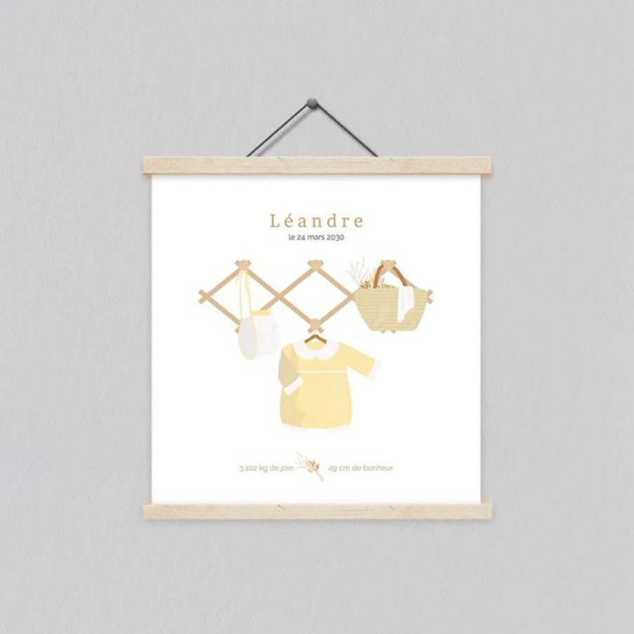 Best Planet cards Affiche Naissance Layette Suspendue 30X30