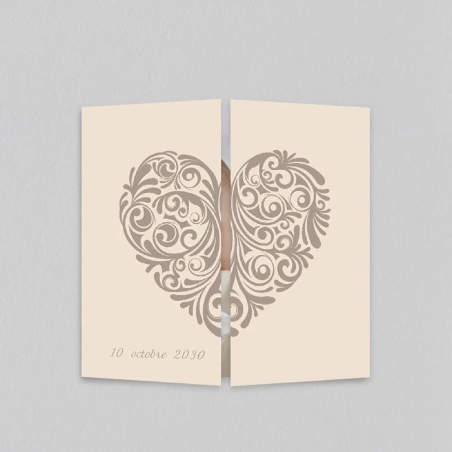 Best Planet cards Faire Part Bapteme Coeur Original