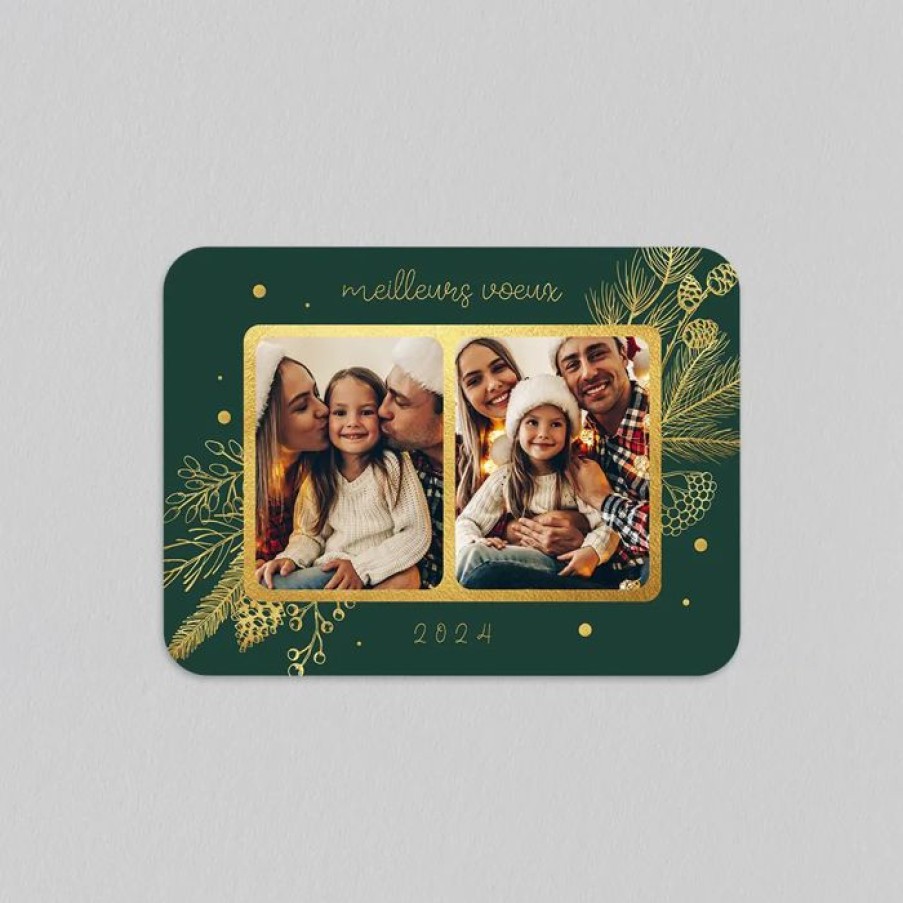 Online Planet cards Carte De Voeux Bouquet Dore
