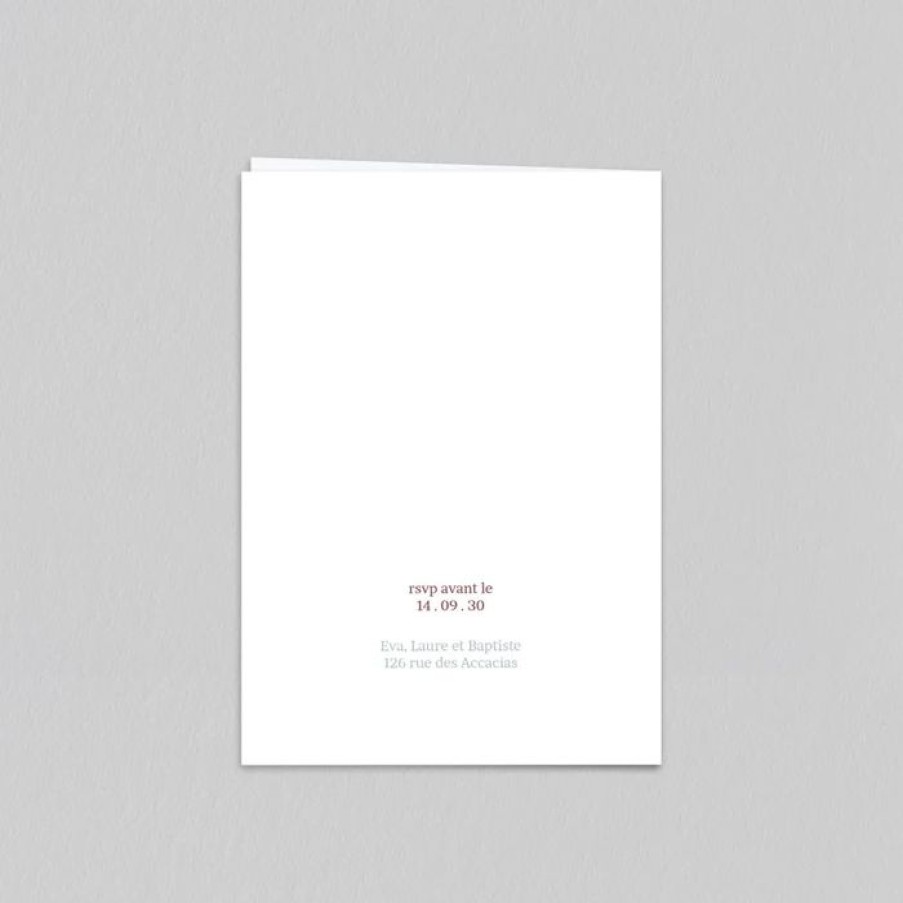 Clearance Planet cards Faire Part Confirmation Aquarelle Vegetale