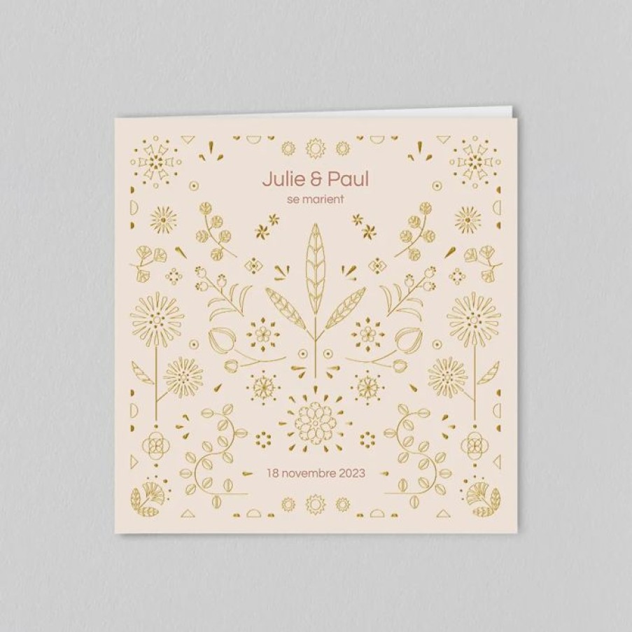 Wholesale Planet cards Faire-Part Mariage Lignes Geometriques