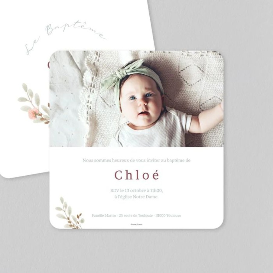 Online Planet cards Faire Part Bapteme Ma Grande Journee