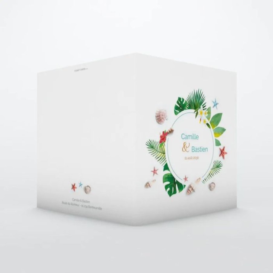 New Planet cards Faire-Part Mariage Destination Plage