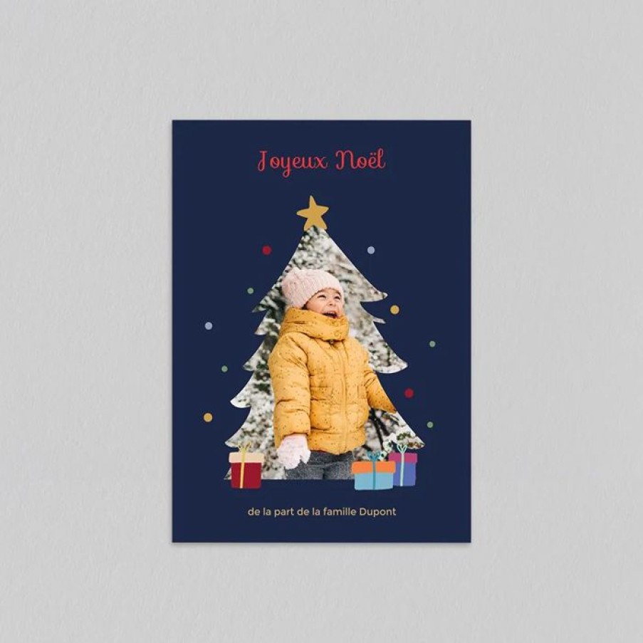 Online Planet cards Carte De Noel Sous Le Sapin