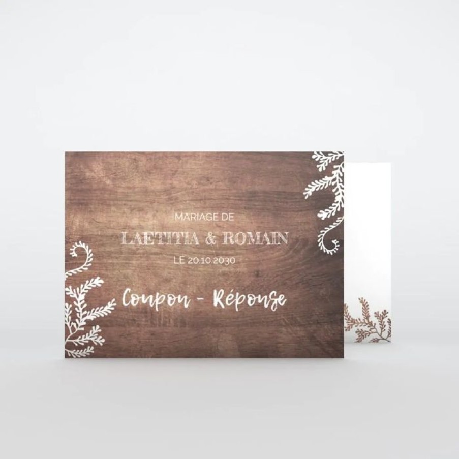New Planet cards Coupon-Reponse Mariage Proverbe Et Bois